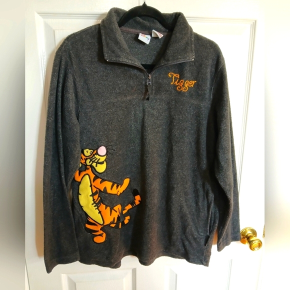 Disney Tigger 3/4 Zip Fleece Size Medium - Picture 1 of 5